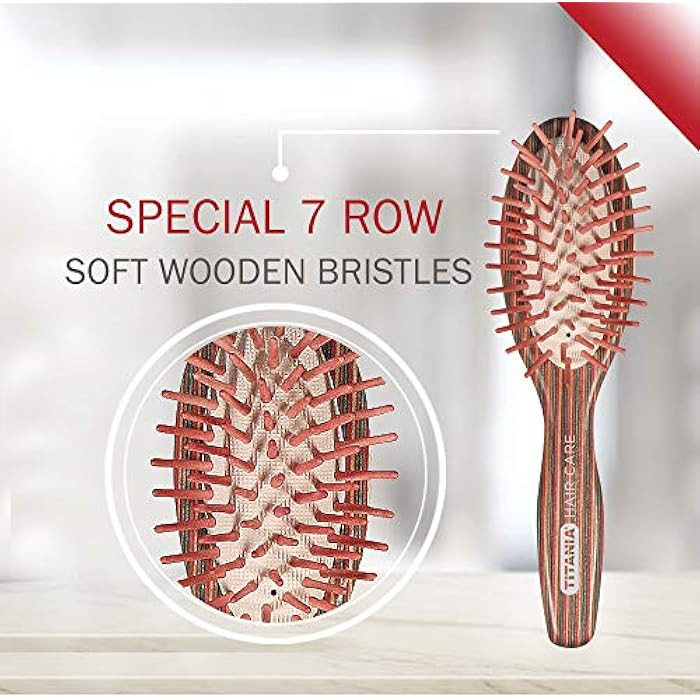 TITANIA Small Oval Wood Brush - Image 4